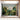 Wallpaper mural with lush green trees, tropical plants, a white arched palace, birds above, and a potted plant on the sunlit floor.