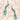 Teal and gold peacocks rest on flowering branches, set against a soft pink, subtly patterned floral wallpaper background.