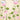 White cows rest atop vibrant pink lotus blossoms with green stems on a soft beige wallpaper, surrounded by blooming and budding flowers.