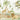 Pastel wallpaper mural featuring two giraffes near a palm tree and a resting lion, set amid delicate forests, butterflies, and whimsical patterns.