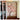 Cherry blossom mural featuring hand-painted pink flowers adorns a wall above a wooden floor, beside a cabinet with ribbed glass doors.