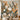 Emil's-Garden:Abstract Botanical Wall Art With Blue and Brown Leaves ‚Modern Minimalist Nature Painting
