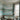 Velvet-Horizon:Abstract Seascape Landscape Painting in Soft Teal and Gray With Misty Lake Horizon and Reflective Water