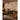 Neutral-toned mural featuring stylized geometric figures and palm trees on a feature wall in a dimly lit, warm lounge with wood furniture.
