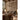 Neutral-toned abstract forest mural displayed on a living room wall above a long sofa and wooden coffee table, creating a cozy atmosphere.