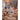 Whimsical wall mural featuring a snowy forest with pandas, treehouses, and a carousel in a softly lit, cozy bedroom setting.
