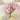Whimsical wallpaper mural featuring a pointed fantasy house nestled in a pink cherry tree, set against a dreamy golden sky with soft clouds.