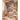 Whimsical nursery wallpaper mural featuring a storybook cottage, stone bridge, and cascading purple wisteria trees in a soft, elegant room.