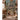 Whimsical forest-themed nursery wallpaper mural featuring a detailed treehouse cottage, towering pine trees, and charming woodland animals.